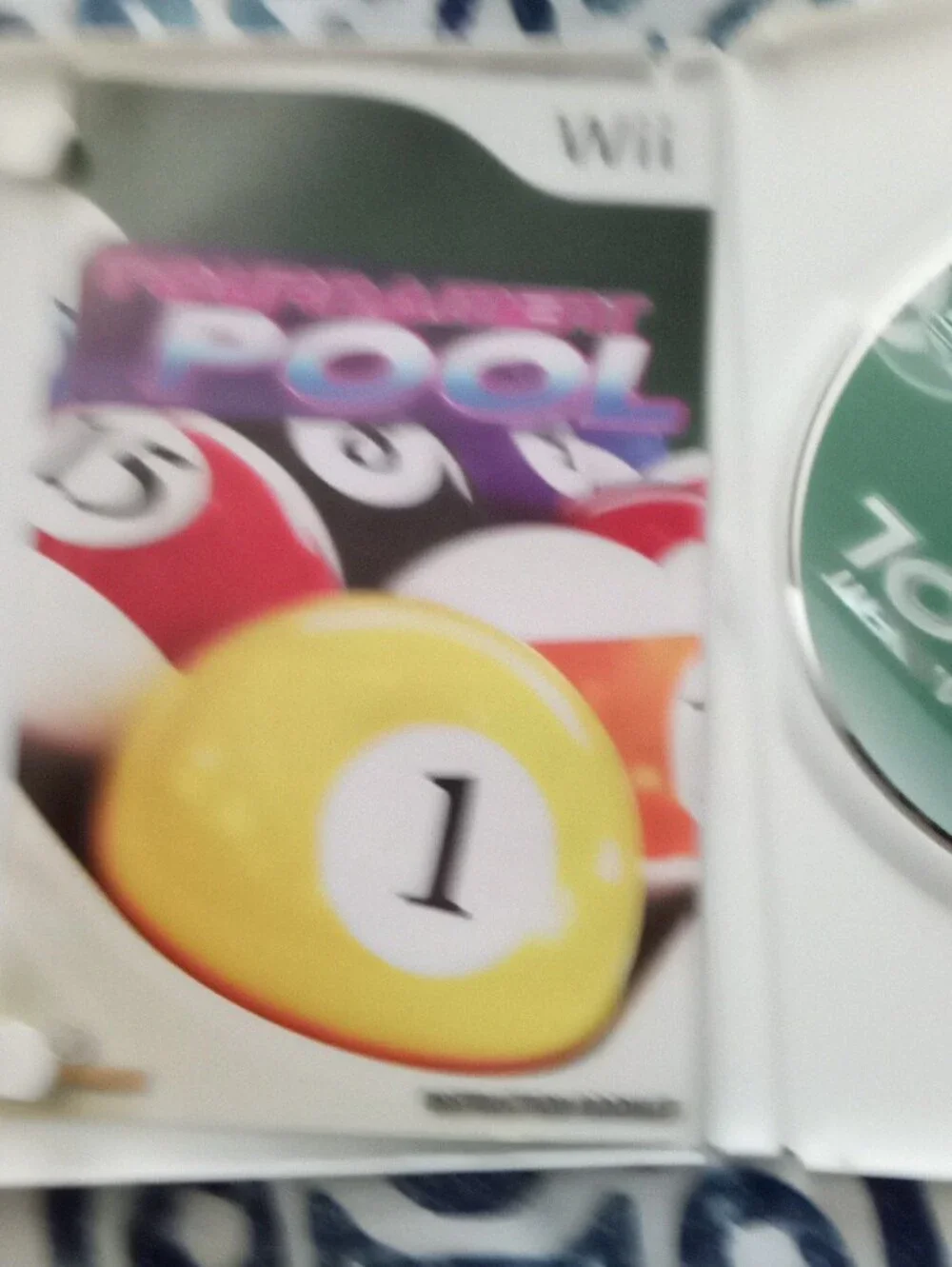 Tournament Pool (Wii) Video Game - Yellow Ball Cover